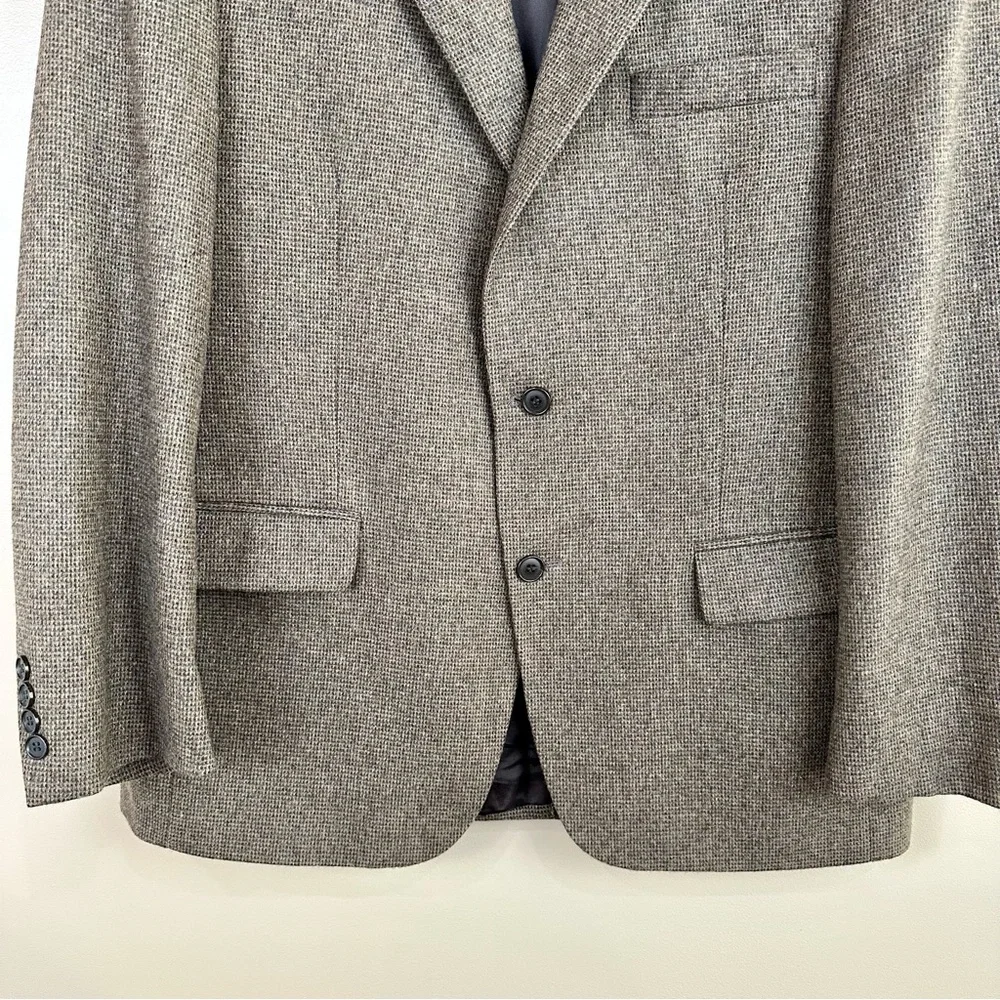 Chereskin Men’s Italian Camel Hair Blend Brown Tweed Sport Coat Blazer 42R